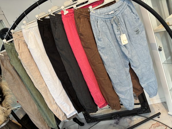Leinen Hose Megi Style vorne kurz hinten lang 38-44 #1090 – Bild 9
