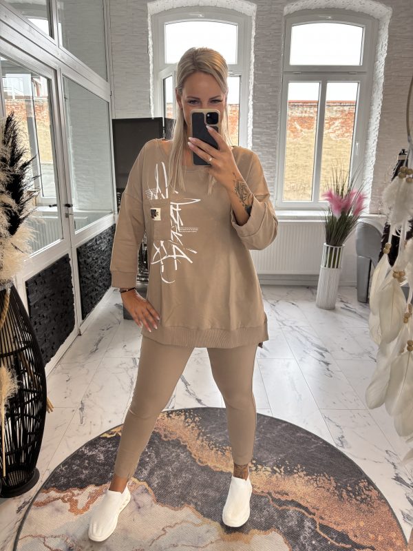 Megi Sweatshirt Cappuccino Larissa XL (40-44) 2XL (42-46) #1060