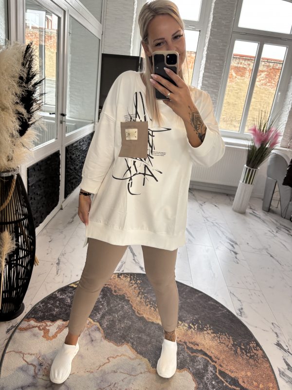 Megi Sweatshirt Ecru Larissa XL (40-44) 2XL (42-46) #1049 – Bild 2