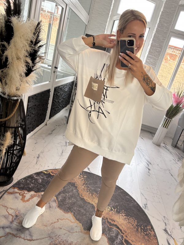 Megi Sweatshirt Ecru Larissa XL (40-44) 2XL (42-46) #1049 – Bild 5