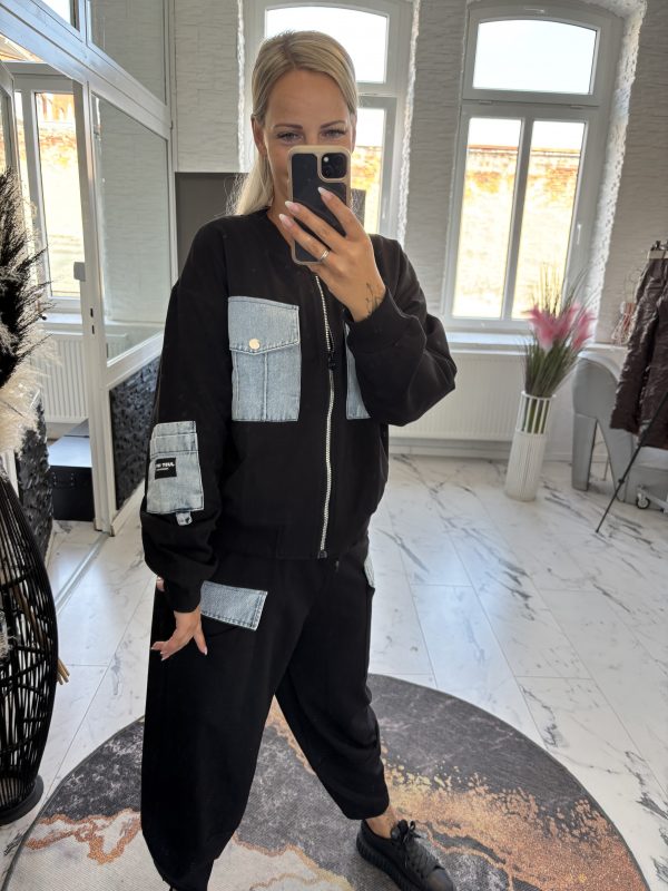 Megi Zweiteiler Jeans schwarz L/XL 38-42 #1142 – Bild 3