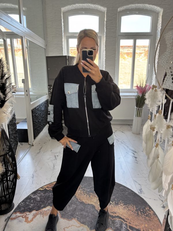 Megi Zweiteiler Jeans schwarz L/XL 38-42 #1142 – Bild 6