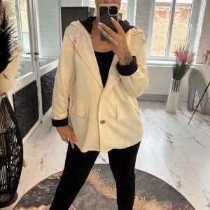 Super Soft Blazer Eierschale one Size 38-42 #1095