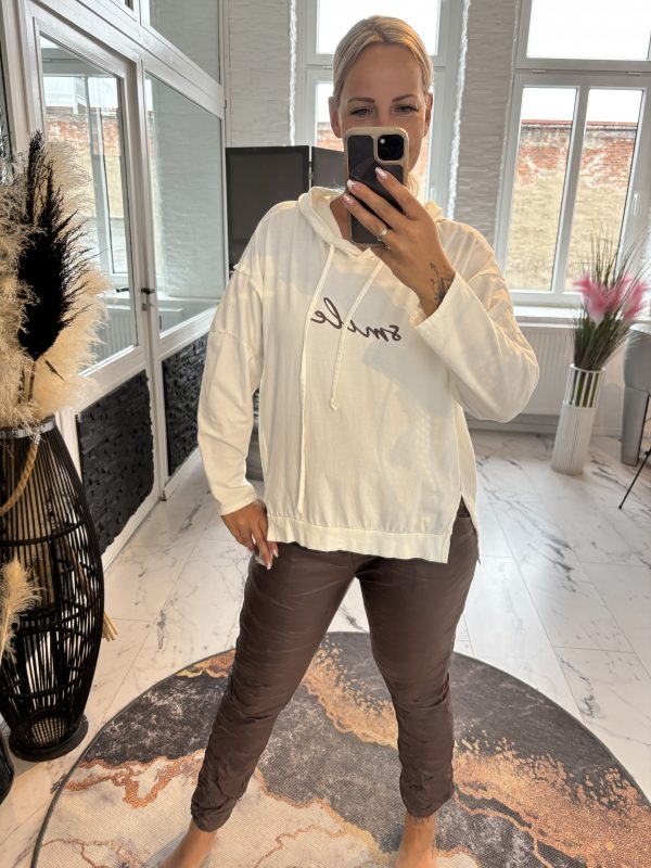 Smile Sweatshirt Ecru  one Size 38-44 #1139 – Bild 2