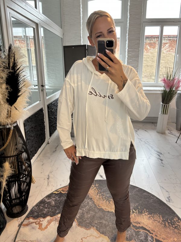 Smile Sweatshirt Ecru  one Size 38-44 #1139 – Bild 3