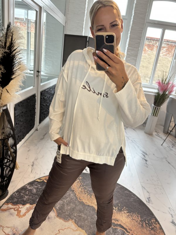 Smile Sweatshirt Ecru  one Size 38-44 #1139 – Bild 5
