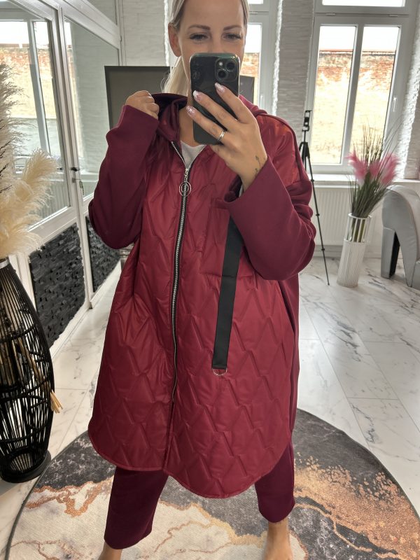 Leichte Jacke Two Tone Weinrot one Size 42-46 # 1108 – Bild 2