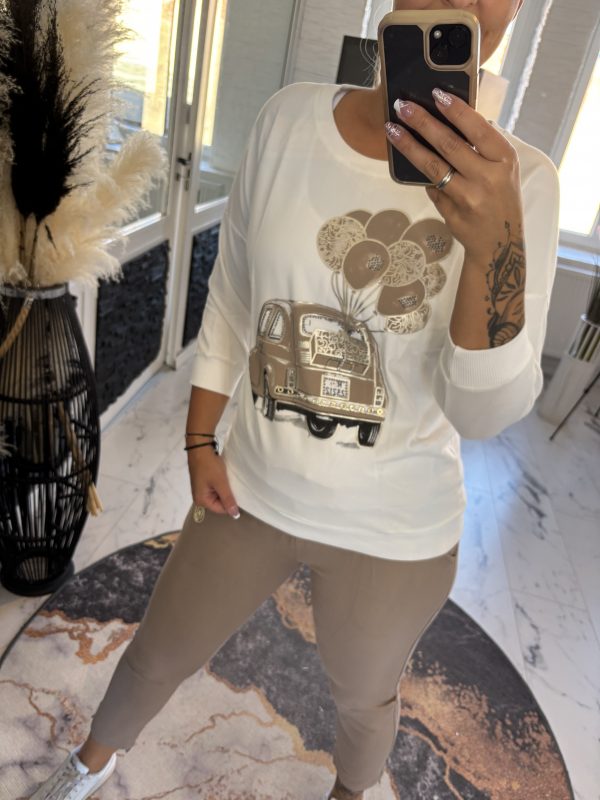 Megi Pulli Cappuccino Käfer S/M 38-40  L/XL 40-42 #1051 – Bild 4