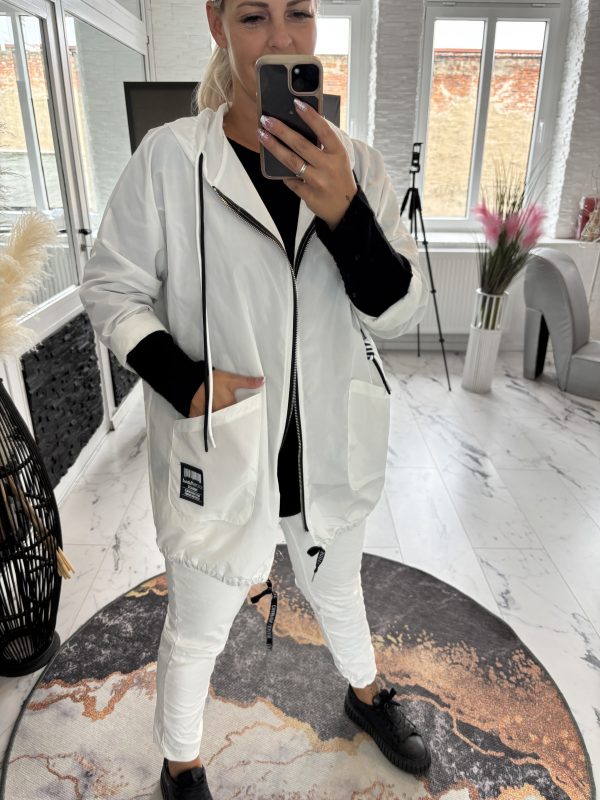 Windbreaker Lori Weiß one Size 38-42/44  #1036 – Bild 2