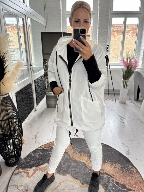 Windbreaker Lori Weiß one Size 38-42/44  #1036 – Bild 5