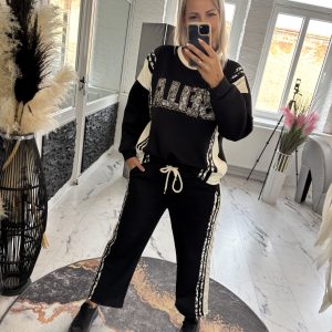 Super Soft Zweiteiler Bella schwarz 38-42/44 #1092