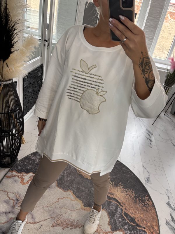 Megi Sweatshirt Apfel Ecru XL 42-44/46 2XL 44-46/48 #1061 – Bild 5