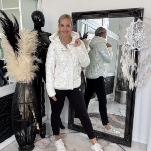 Übergangsjacke Pia Perlmutt S M L XL XXL ( Größe in der Produktbeschreibung beachten )