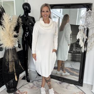 Strickkleid Kimberly Weiß one Size 38-44 #1111