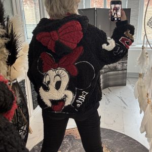 Mickey Bouclé Jacke over Size Schnitt one Size 38-44/46