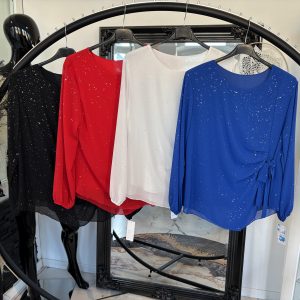 Glitzer Bluse Vicky 36-40/42 # 1075