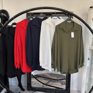 Glitzer Bluse Stacy 38-42/44 # 1121