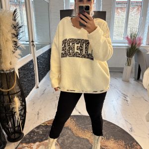 Bouclé Liebe Pulli one Size 38-46 #1005
