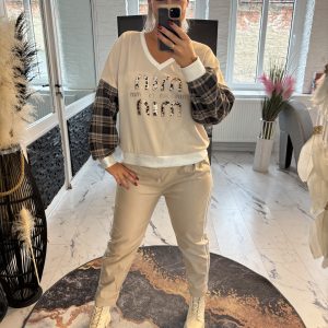 Lederimitat Hose Amber Natur one SIZE 38-42/44 #1101