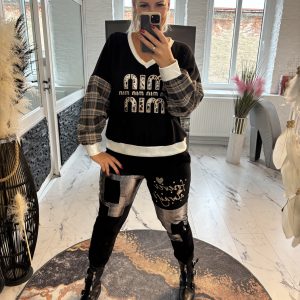 Min Min Pulli schwarz one Size 38-42 #1025