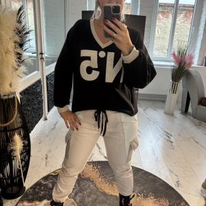 Lederimitat Hose Holly Creme one SIZE 38-40/42 #1039