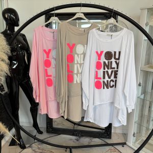 You Only Shirt one Size 38-46 oversize Schnitt #1071