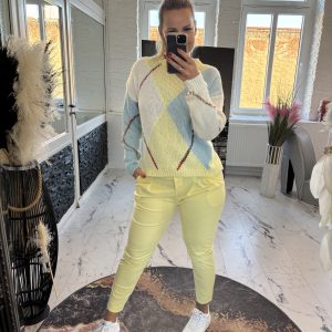 Karo Strickpulli Zitrone one Size 38-42 #1024