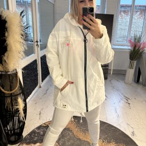 Don´t Worry Be Happy Jacke one Size 38-44 weiß #1084