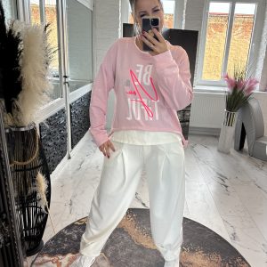 Beautiful Sweatshirt Candy Pink one Size 38-42/44 #1018