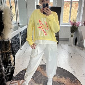 Beautiful Sweatshirt Zitrone one Size 38-42/44 #1149