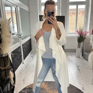 Waschledermantel Kimbo one Size 38-42/44 ecru #1123