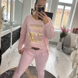 Crep Herz Shirt candy pink one Size 38-44 #1101