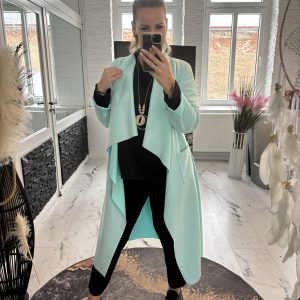 Waschledermantel Kimbo one Size 38-42/44 türkis #1156