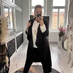 Waschledermantel Kimbo one Size 38-42/44 schwarz #1024