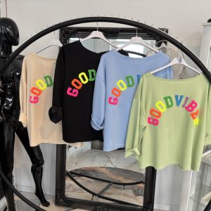 Super Soft Good Vibes Sweatshirt one Size 38-44 #1052