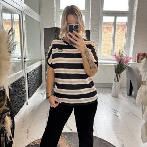 Zweiteiler Strips schwarz 38-42/44  #1147