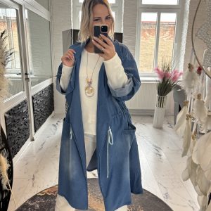 Jeansmantel Follow dunkel one Size 38-46 #1070