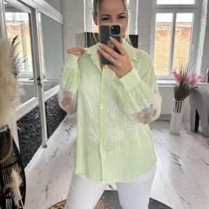 Spitzen Bluse Dolly Apfel one Size 38-44 # 1080