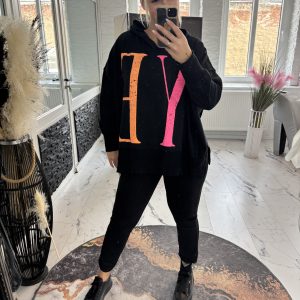 YEAH Sweatshirt schwarz one Size 38-44/46 #1133