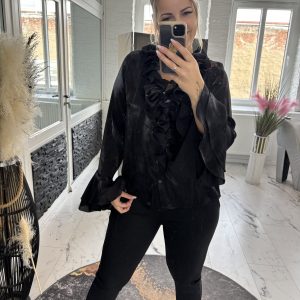 Saskia Bluse one Size 36-40 schwarz # 1142