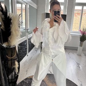 Saskia Bluse one Size 36-40 ecru # 1152