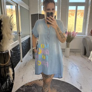 Jeanskleid Por favor hell one Size 38-44 #1146