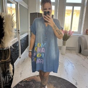 Jeanskleid Por favor dunkel one Size 38-44 #1122