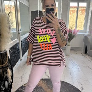 Love your Self Shirt one Size 38-44/46 Schokobraun #1155