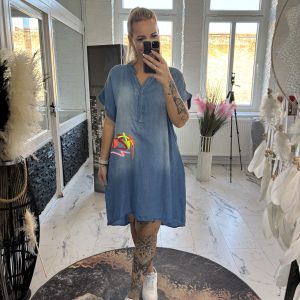 Jeanskleid Punky dunkel one Size 38-44 #1139