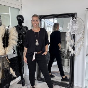 Heart Jeans schwarz one SIZE 40-44/46 #1118