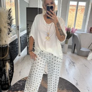 Pünktchenhose ecru one SIZE 38-42/ 44 #1036