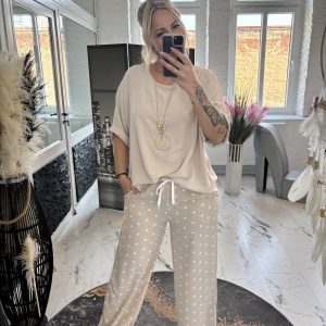 Pünktchenhose natur  one SIZE 38-42/ 44 #1042