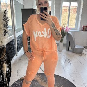 Netzshirt Okay Orange one Size 38-42 #1049