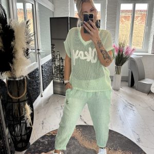 Netzshirt Okay Lindgrün one Size 38-42/44 #1103